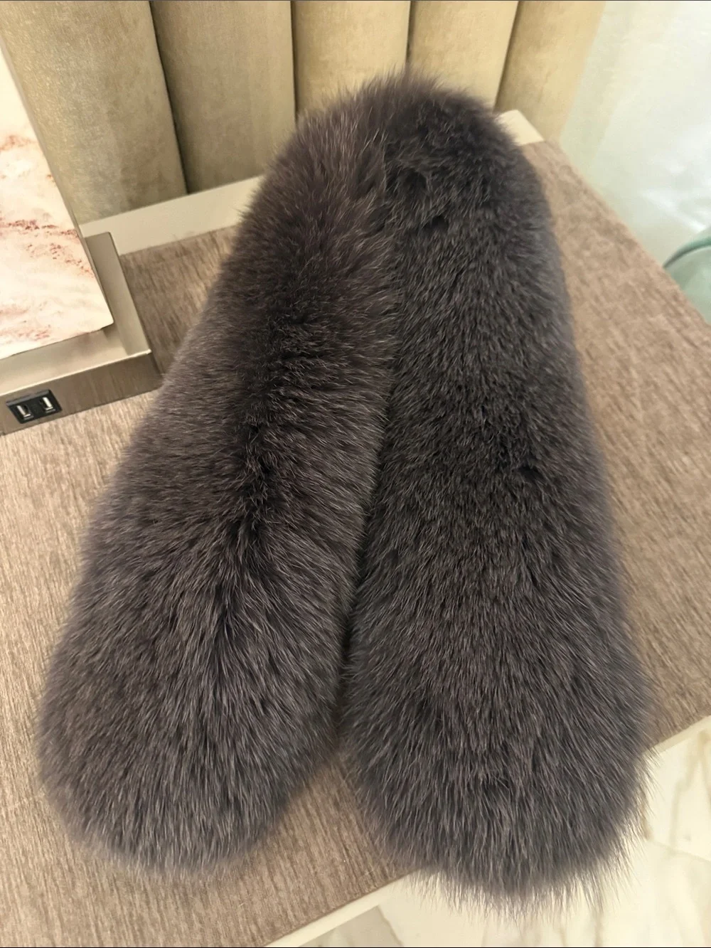 Saga fox fur thick pelts